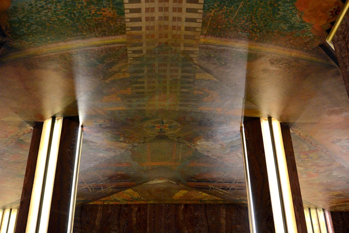 15 Chrysler Building Bottom Of Chrysler Building Ceiling Mural